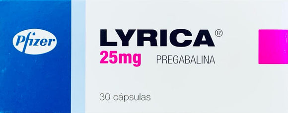 Lyrica 25 mg 30 Cápsulas — Aspen