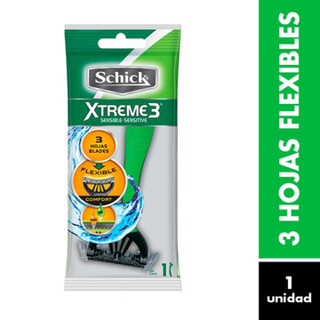 Máquina de Afeitar Schick Xtreme 3 Piel Sensible — Edgewell Personal Care