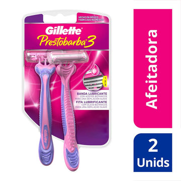 Máquinas de Afeitar Gillette Prestobarba3 Mujer x 2 Und — Procter & Gamble