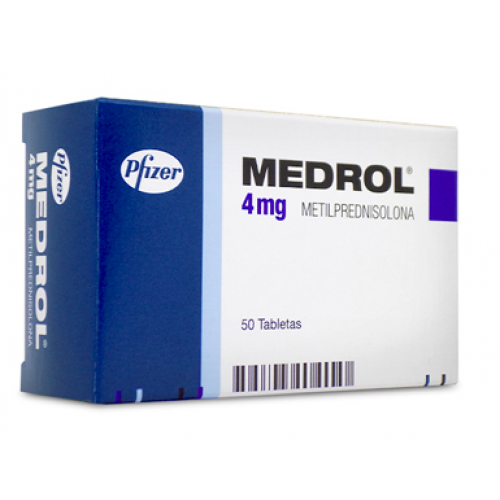 Medrol 4mg metilprednisolona 50 tabletas — Pfizer