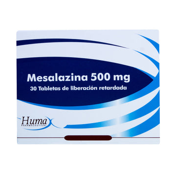 Mesalazina 500 mg 30 Tabletas — Humax