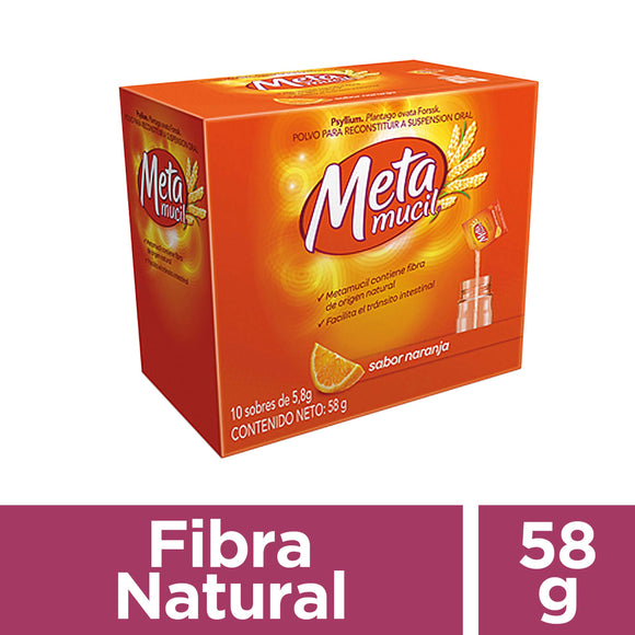 Metamucil Fibra 5.8 gr 10 Sobres — Procter & Gamble