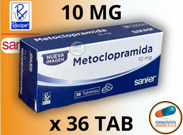 Metoclopramida 10 mg 36 Tabletas Labinco