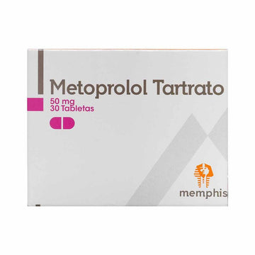 Metoprolol tartrato 50mg 30 tabletas — Memphis Productos