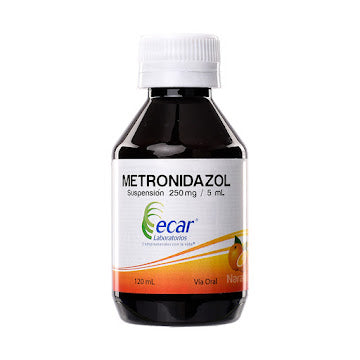 Metronidazol 250mg suspensión 120ml — Ecar