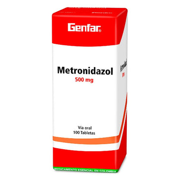 Metronidazol 500mg 100 Tabletas — Genfar