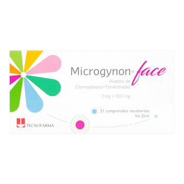 Microgynon Face 2 mg +0.03 mg 21 Comprimidos — Tecnofarma