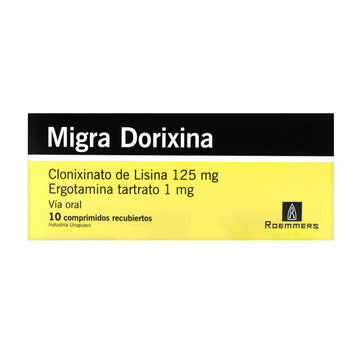 Migra Dorixina 125mg/1mg 10 comprimidos — Megalabs