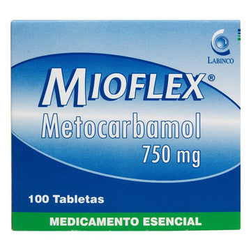 Mioflex 750mg Metocarbamol 100 tabletas — Labinco