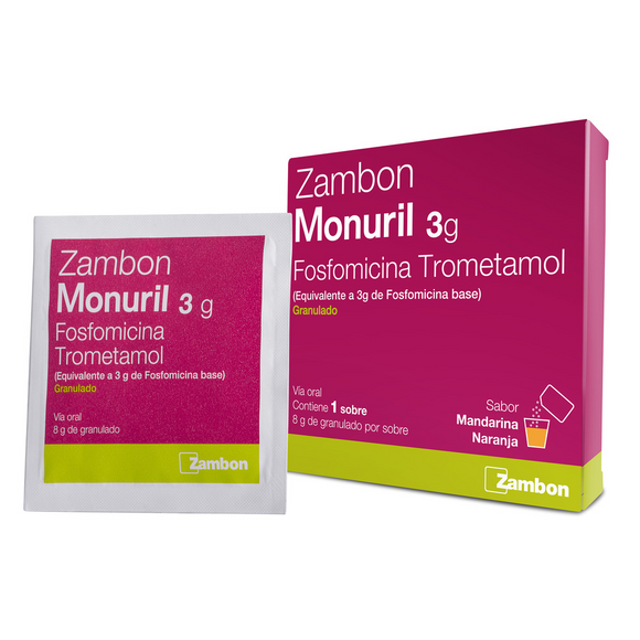Monuril 3g fosfomicina trometamol granulado 1 sobre — Zambon