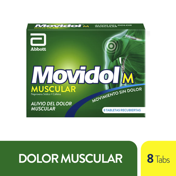 Movidol M Muscular naproxeno sódico 220mg 8 tabletas — Lafrancol
