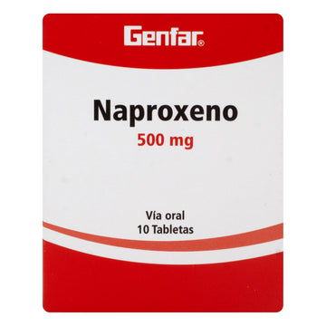 Naproxeno 500 mg 10 tabletas — Genfar