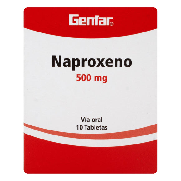 Naproxeno 500 mg 10 tabletas — Genfar