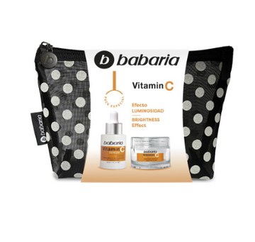 Neceser Vitamina C Babaria con crema facial 50 ml y sérum 30 ml - Kit luminosidad antioxidante