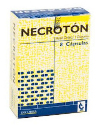 Necroton ácido orótico oxipurina 8 cápsulas — Incobra