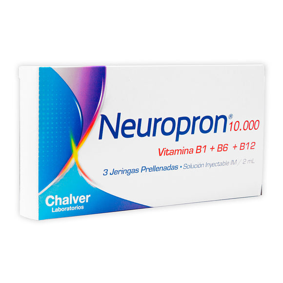 Neuropron 10.000 Solución Inyectable 2 ml x 3 Unidades — Chalver