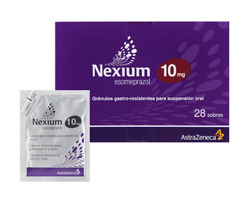 Nexium 10mg esomeprazol 28 sobres granulado pediátrico — AstraZeneca