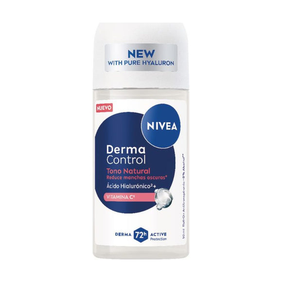Desodorante Nivea Derma Control Tono Natural roll-on mujer 50 ml — Beiersdorf