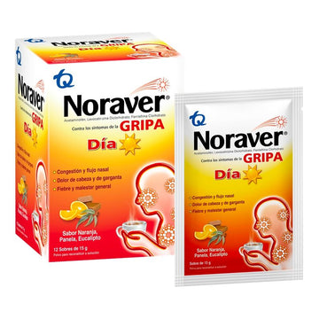 Noraver Gripa Día acetaminofén 12 sobres — Tecnoquímicas