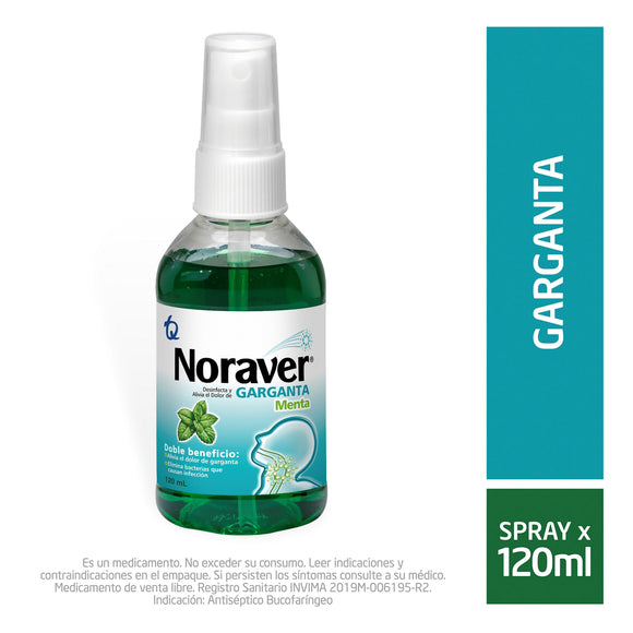 Noraver Menta Spray 120 ml — Tecnoquímicas