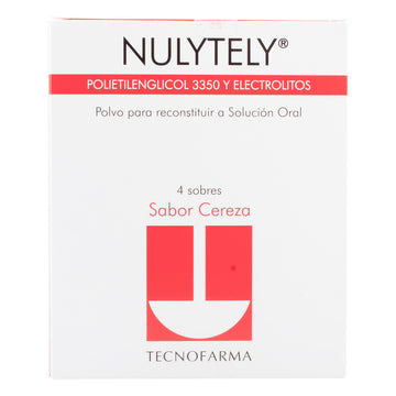 Nulytely Cereza polietilenglicol 3350 caja 4 sobres — Tecnofarma