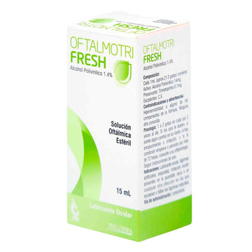 Oftalmotri Fresh alcohol polivinílico 1,4% gotas oftálmicas 15 mL — Incobra
