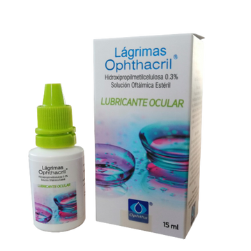 Ophthacril Hidroxipropilmetilcelulosa 0.3% gotas oftálmicas 15ml — Especialidades Oftalmológicas