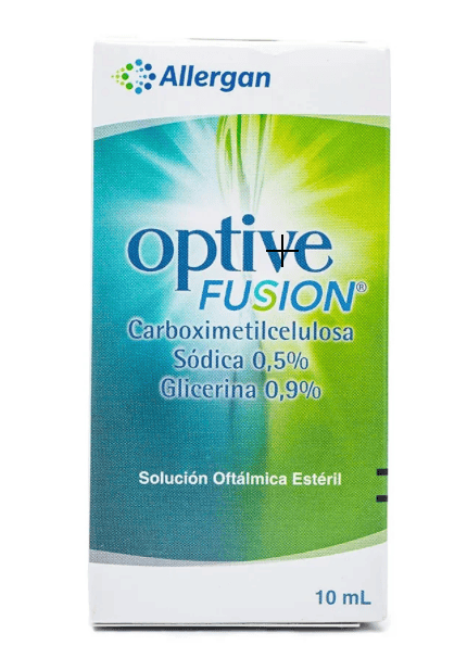 Optive Fusion carboximetilcelulosa glicerina solución oftálmica 10 ml — Allergan
