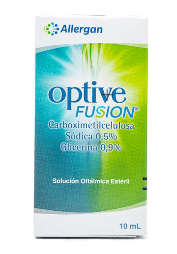 Optive Fusion carboximetilcelulosa glicerina solución oftálmica 10 ml — Allergan