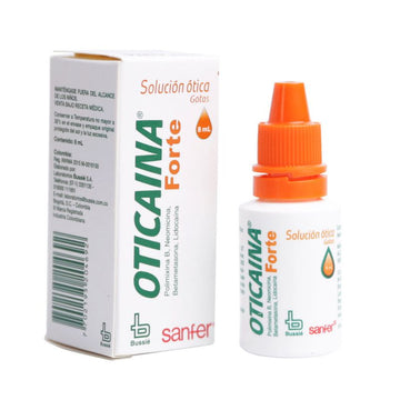 Oticaina Forte gotas óticas benzocaína 8 ml — Bussié