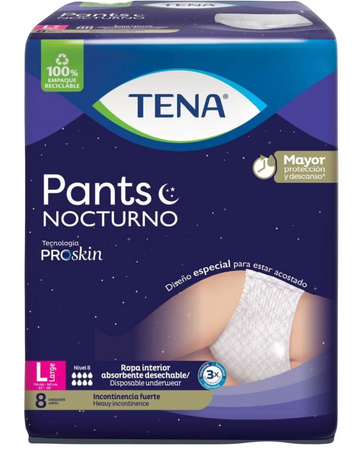 Pañal Tena Pants Nocturno Talla L 8 Unidades — Essity