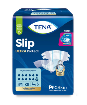 Pañal Tena Slip Ultra Protect Talla M 9 Unidades — Familia