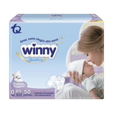 Pañal Winny Sensitive Gold etapa 0 recién nacido — Tecnoquímicas