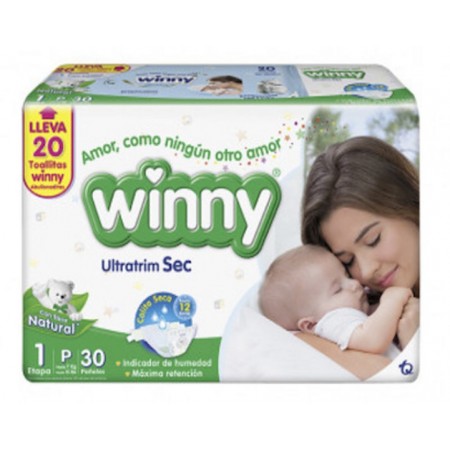 Pañal Winny Ultratrim Sec Etapa 1 x 30 — Familia Sancela