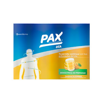 Pax Día Naranja acetaminofén fenilefrina 24 sobres — Eurofarma