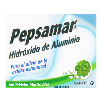 Pepsamar almagato 234mg 100 tabletas masticables antiácido — Eurofarma
