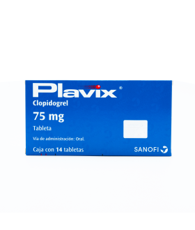 Plavix 75mg clopidogrel 14 tabletas recubiertas — Sanofi