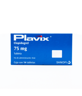 Plavix 75mg clopidogrel 14 tabletas recubiertas — Sanofi