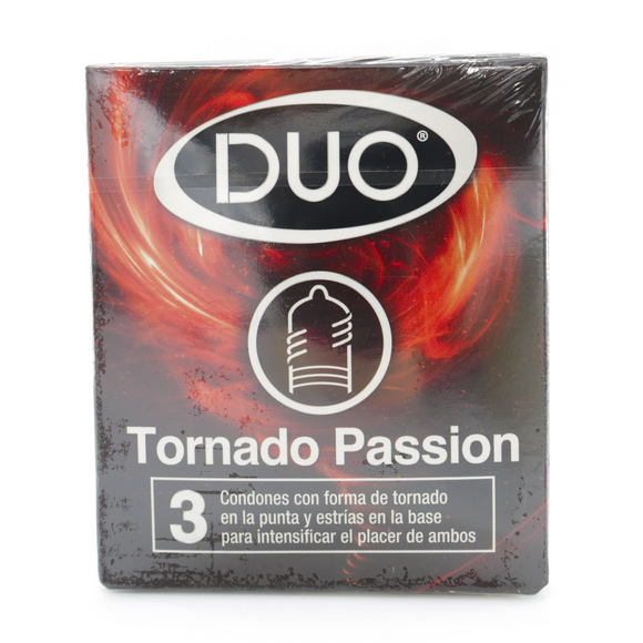 Preservativo Duo Tornado Passion 3 unidades — BDF
