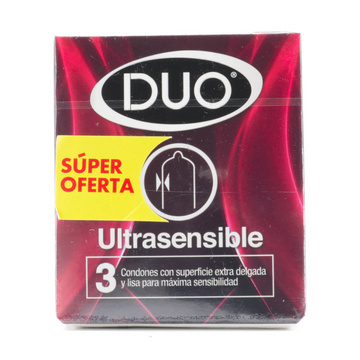 Preservativo Duo Ultrasensible 3 Unidades — Beiersdorf