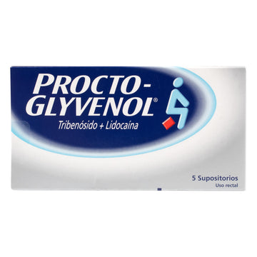 Procto-Glyvenol tribenósido lidocaína supositorios 5 unidades — Haleon