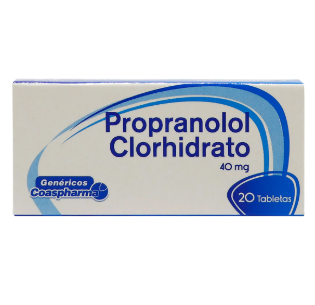 Propranolol 40mg 20 Tabletas — Coaspharma