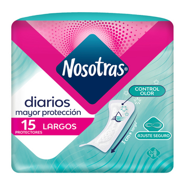 Protector Nosotras Diarios Largos 15 Unidades — Familia