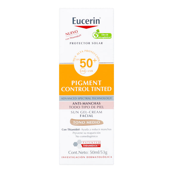 Protector Solar Eucerin FPS 50 Pigment Control Tono Medio 50 ml — Beiersdorf