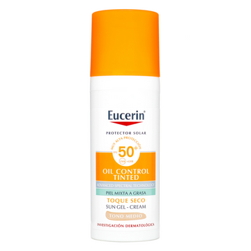 Protector Solar Eucerin Oil Control Tono Medio 50 ml — Beiersdorf
