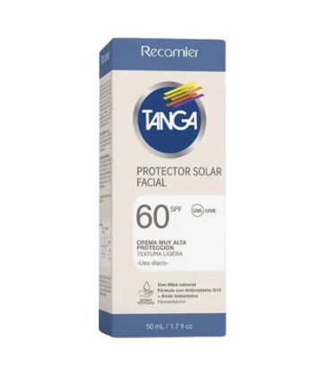 Protector Solar Facial Tanga Fps 60 Crema 50 ml — Recamier