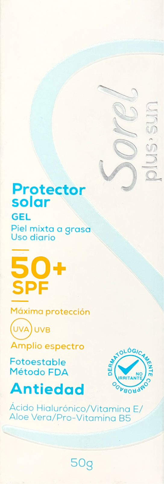 Protector Solar Sorel Sun Spf 50 Gel 50 gr — Ecar