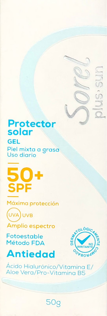 Protector Solar Sorel Sun Spf 50 Gel 50 gr — Ecar