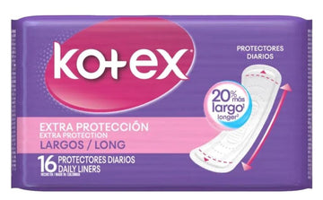 Protectores Diarios Kotex Largos 16 Unidades — Colgate-Palmolive