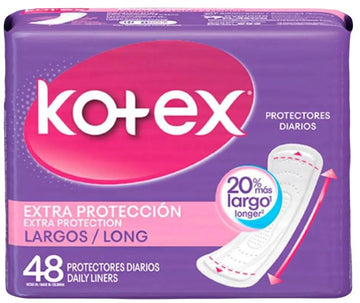 Protectores Diarios Kotex Largos 48 Unidades — Colgate-Palmolive